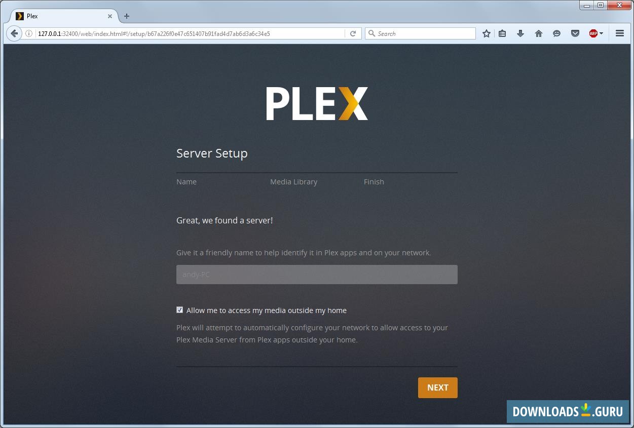 headless pc plex media player and server