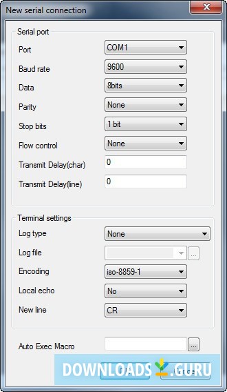 New Serial Connection
