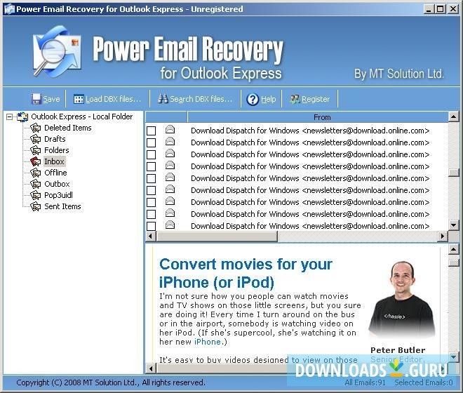Power Email Recovery for Outlook Express