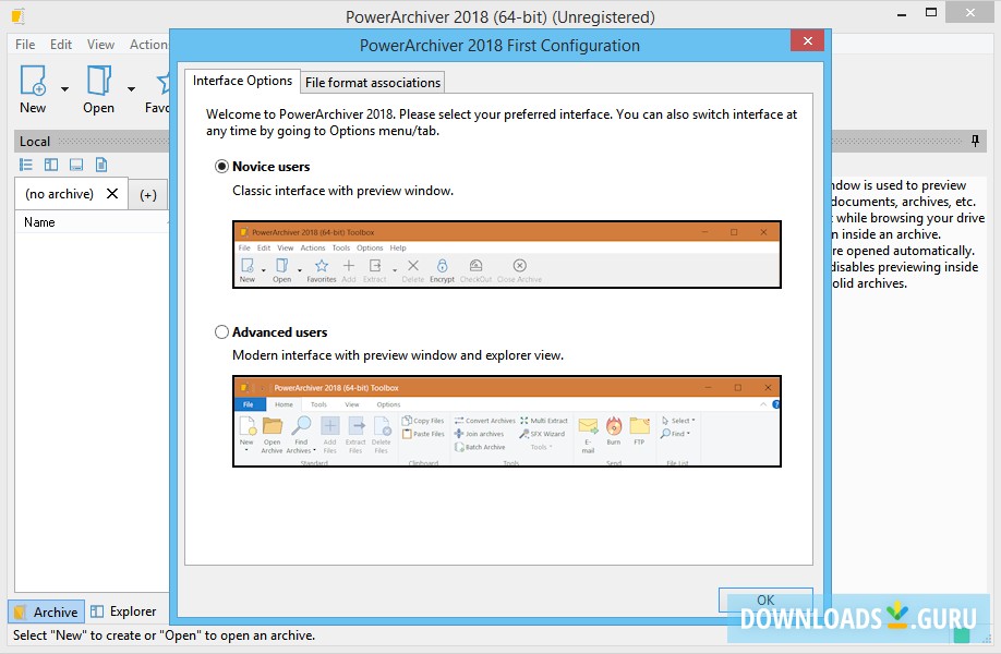 Interface selector