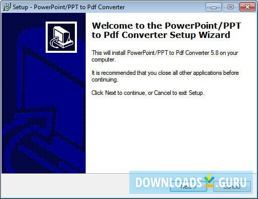 PowerPoint/PPT to Pdf Converter