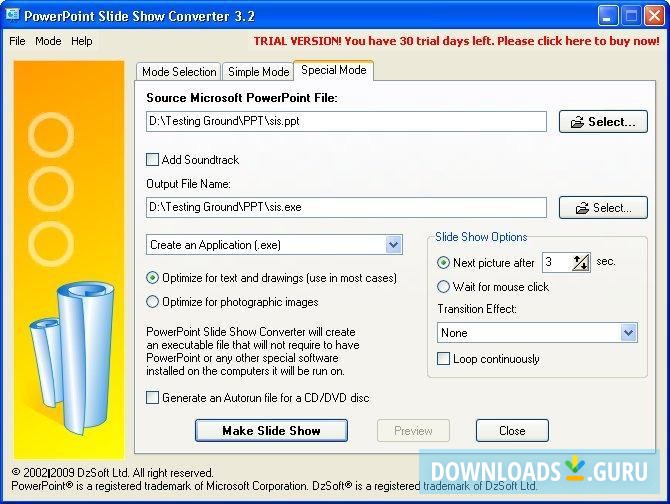 PowerPoint Slide Show Converter