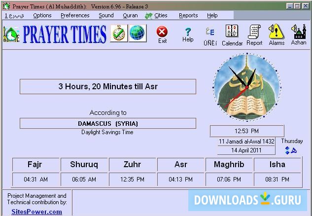 azan time software for pc download