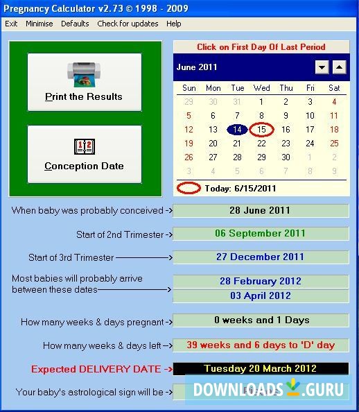 Pregnancy Calculator