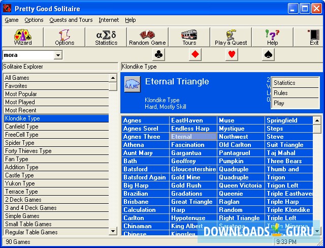 Pretty Good Solitaire.