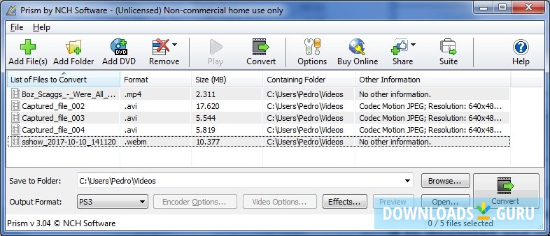 prism video converter plus