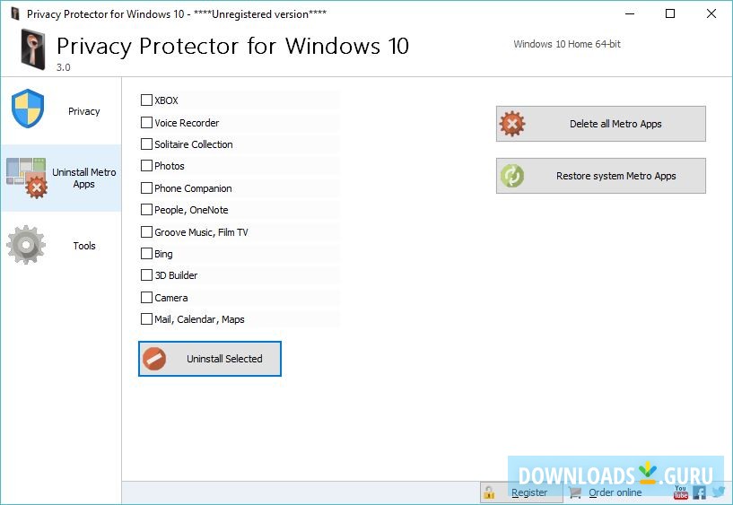 Privacy Protector for Windows 10