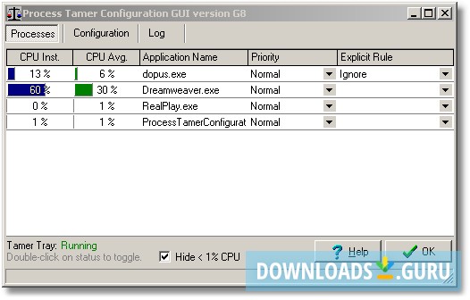 Separate standalone configuration tool
