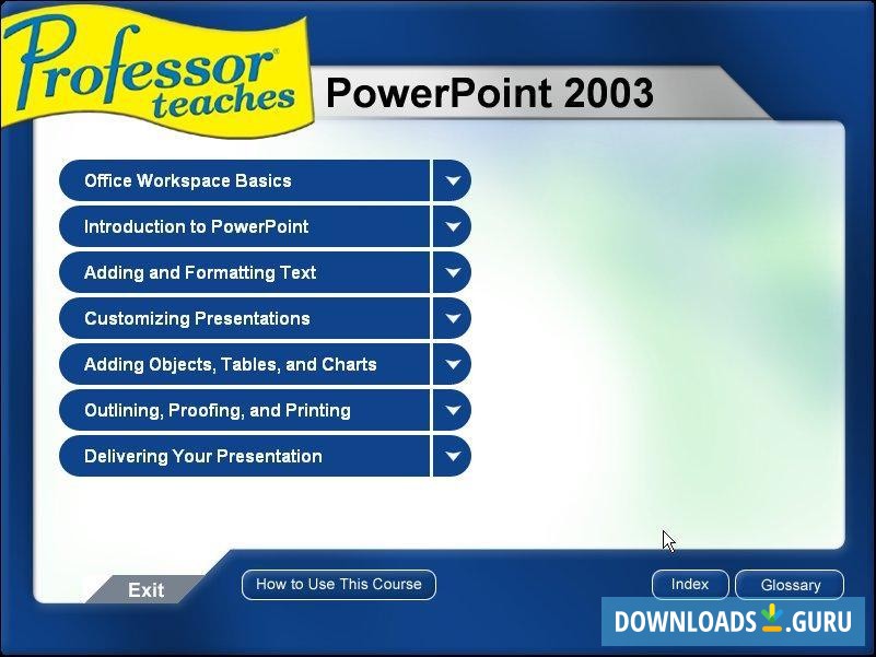 Professor Teaches PowerPoint 2003