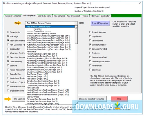 Proposal Pack Wizard Software