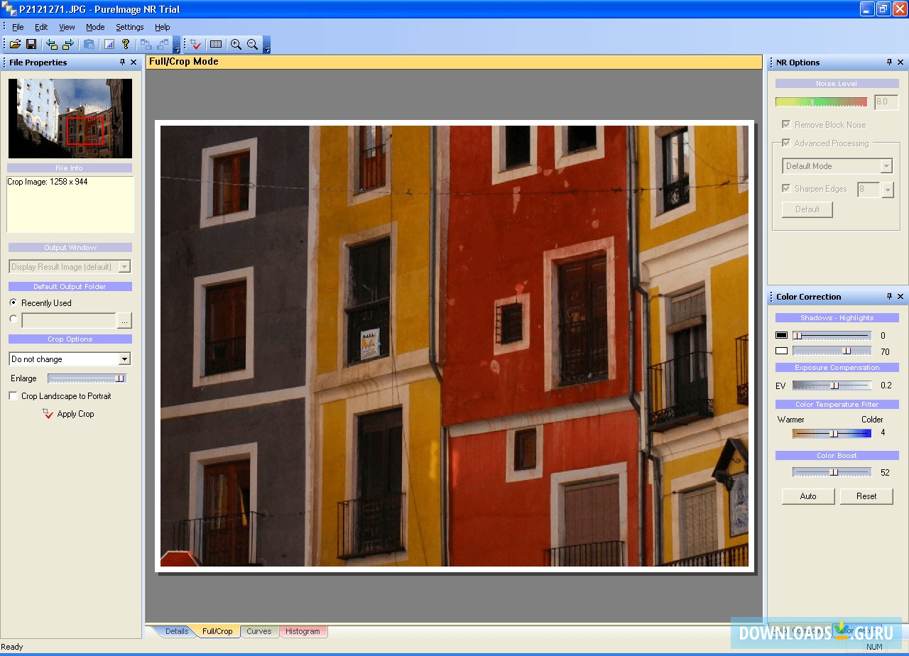 Full Crop Editing Mode
