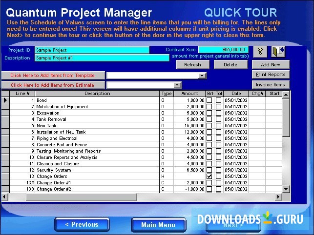 Contractor Billing Window