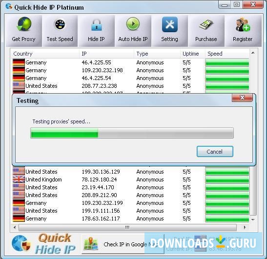 Checking Proxy Speed