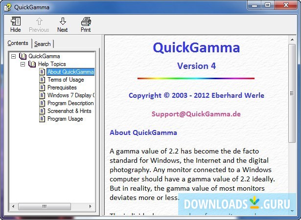 QuickGamma