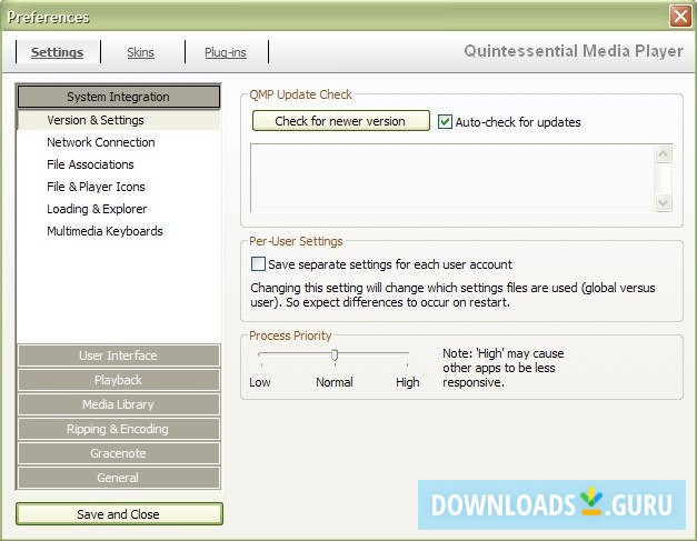 Quintessential Media Player