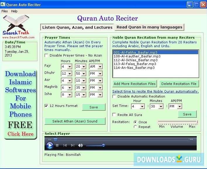 Quran Auto Reciter