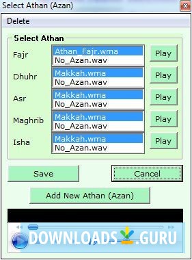 Selecting an Azan