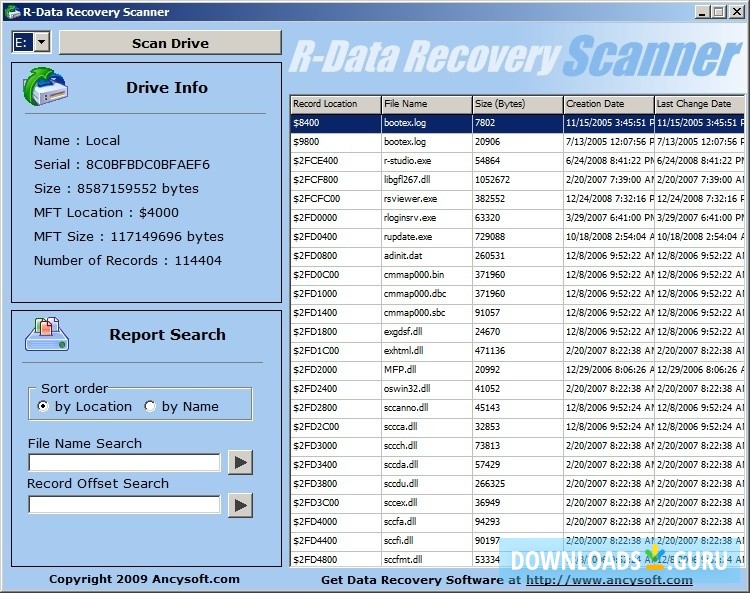 R-Data Recovery Scanner
