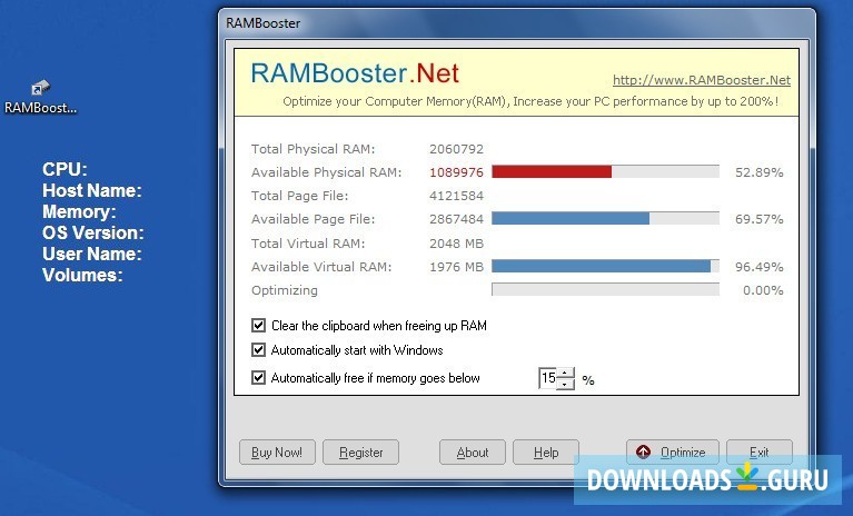 download the new version for windows Chris-PC RAM Booster 7.09.25