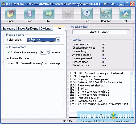 RAR Password Recovery