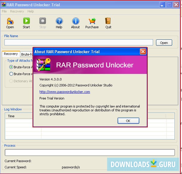 winrar password unlocker for pc download
