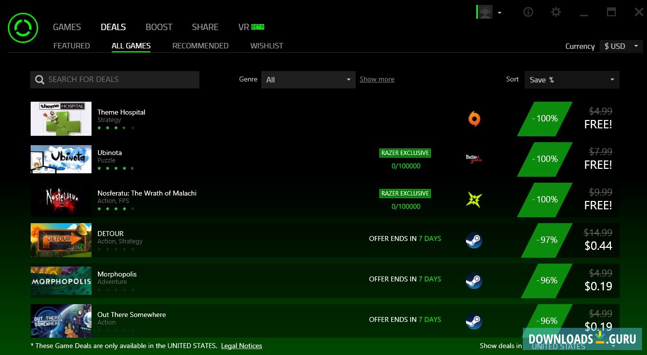 Razer Cortex Game Booster 10.8.15.0 for windows download