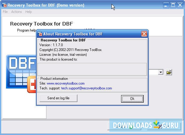 Recovery Toolbox for DBF