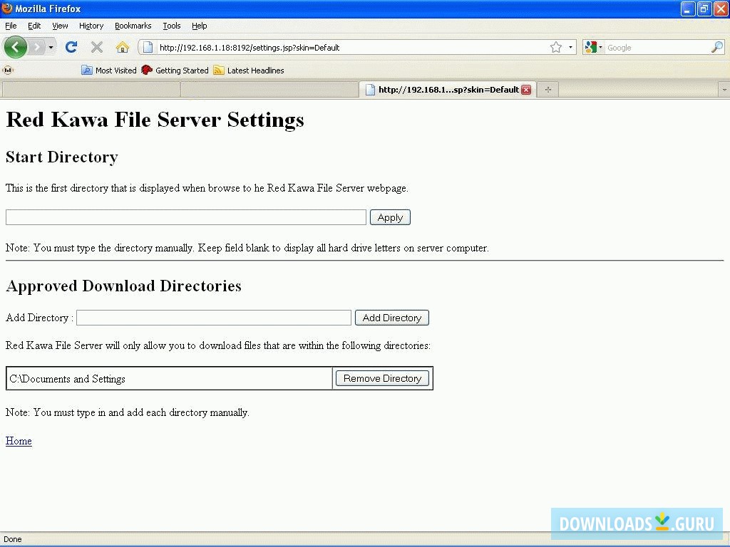 Red Kawa File Server