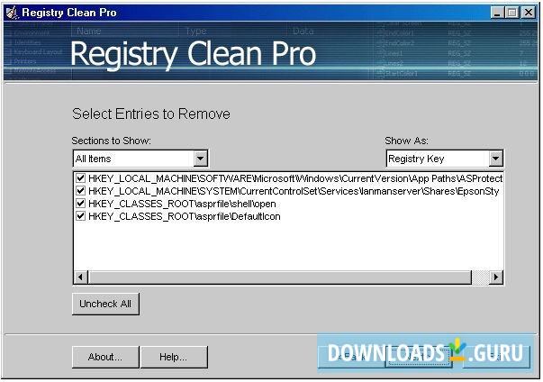 how to check and clean registry windows 10