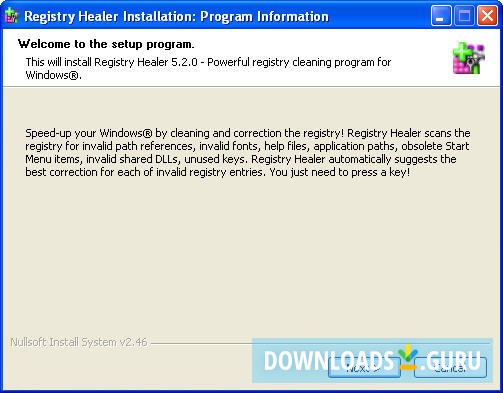 Setup Window