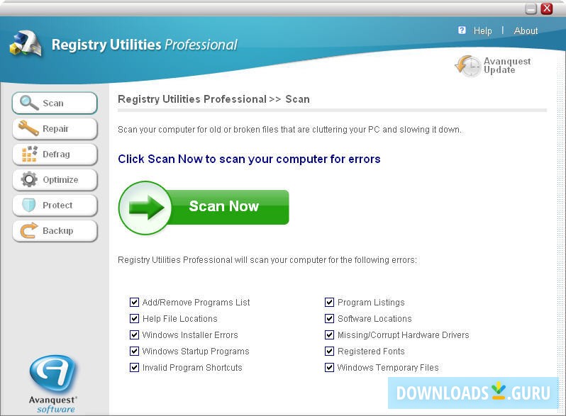 Registry Utilities Pro