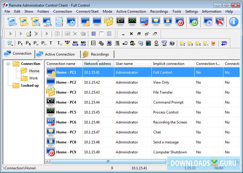 Remote Administrator Control Client