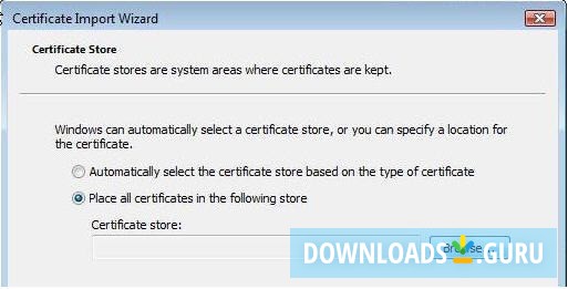 ResNet Root Certificate Wizard