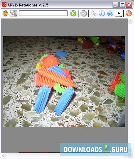 The plugin window is very simplified.