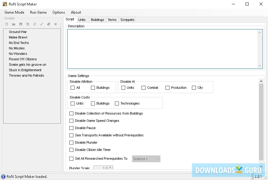Rise of Nations Script Maker