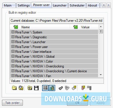 Advanced settings for Power User