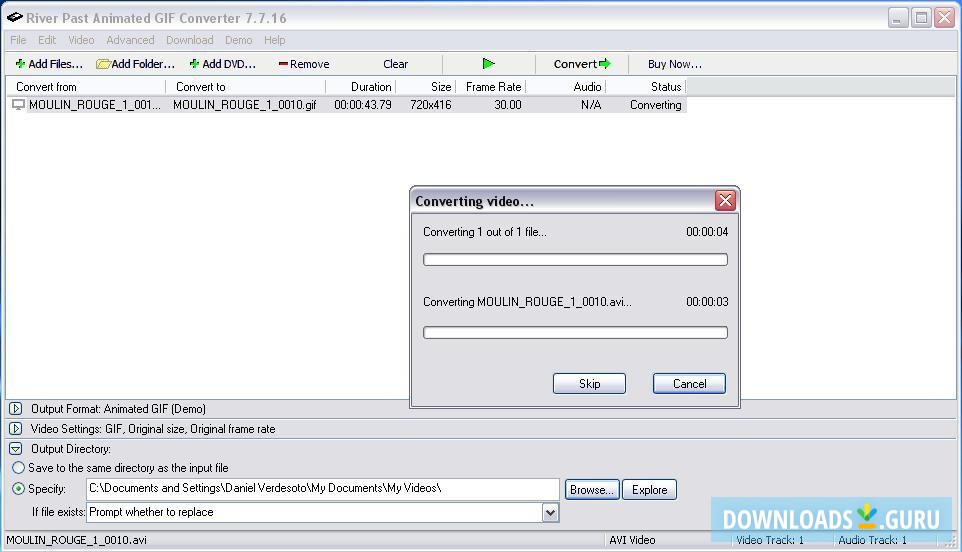 River Past Animated GIF Converter and Booster Pack