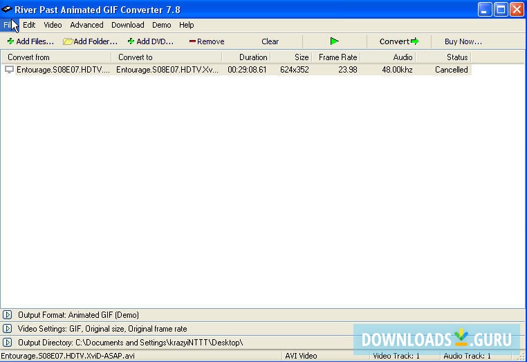 River Past Animated GIF Converter and Booster Pack