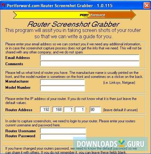 Router Screenshot Grabber