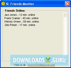 Showing List of friends online