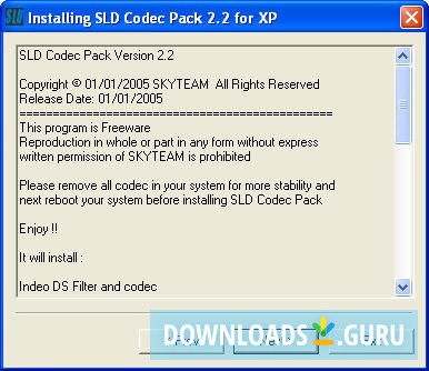 SLD CODEC PACK PRO