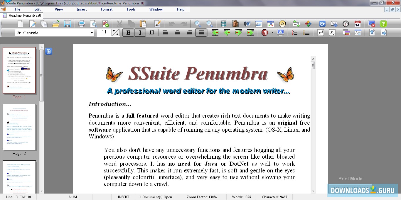 SSuite Penumbra Editor
