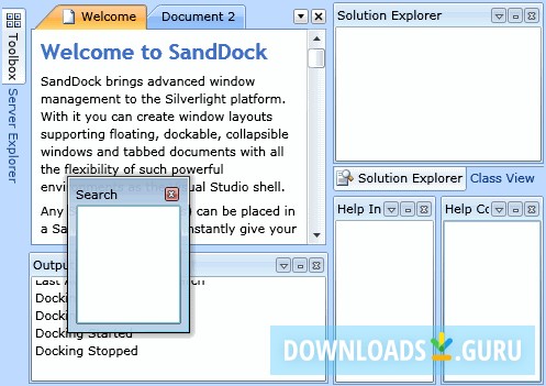 SandDock for Silverlight