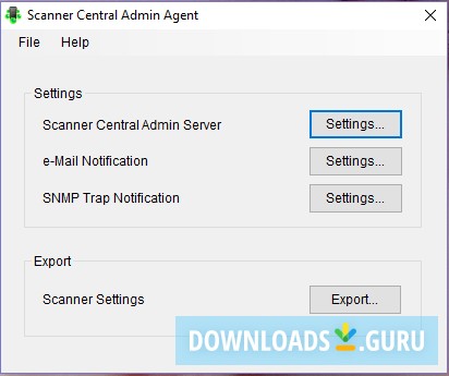 Scanner Central Admin Agent