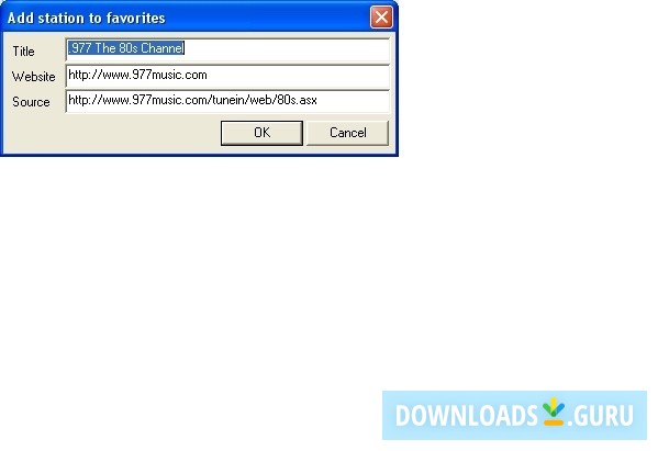 Add station to favorites