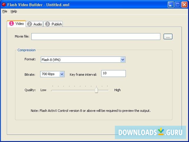 Flash video builder
