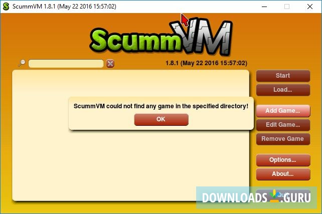 scummvm could not find game android