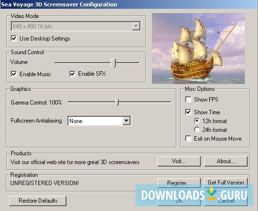 Sea Voyage 3D Screensaver