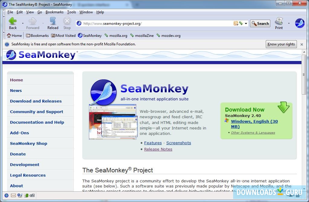 download the last version for android Mozilla SeaMonkey 2.53.17.1
