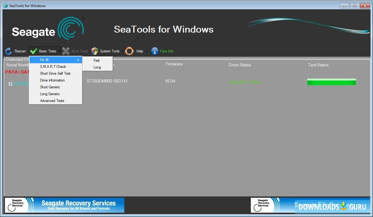seagate seatools for windows 7 x64
